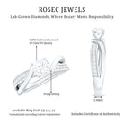 Rosec Jewels-Cushion Cut Diamond Infinity Solitaire Ring with Side Stones