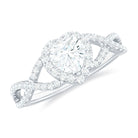 Rosec Jewels-Lab Grown Diamond Heart Engagement Ring with Halo Design