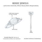 Rosec Jewels-Certified Cushion Cut Diamond Knot Promise Ring