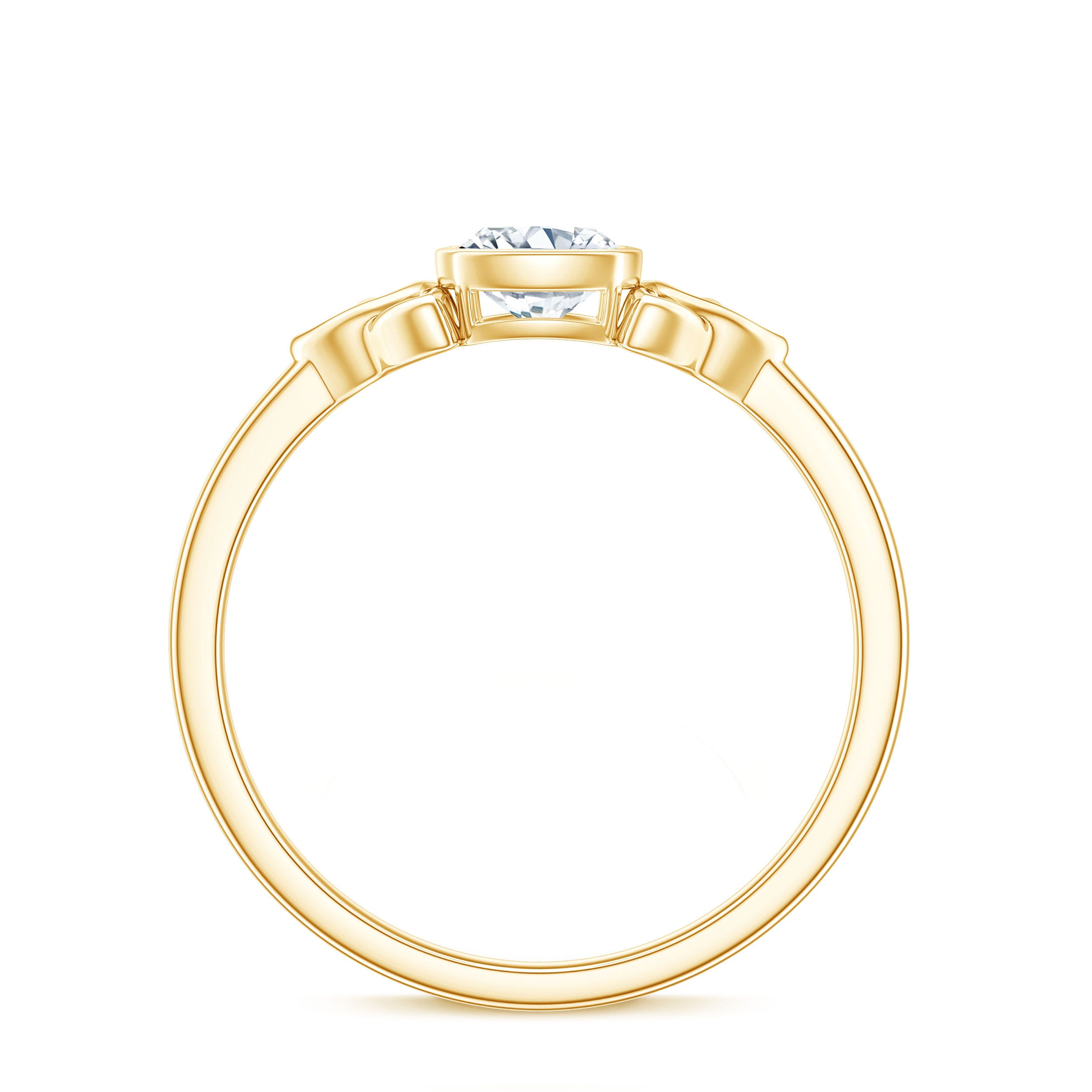 Certified Cushion Cut Diamond Knot Promise Ring Lab - ( EF-VS ) - Rosec Jewels