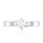 Rosec Jewels-Lab Grown Diamond Solitaire Ring With 4 Prong Diagonal Set