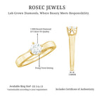 Rosec Jewels-Lab Grown Diamond Solitaire Ring With 4 Prong Diagonal Set