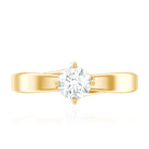 Rosec Jewels-Lab Grown Diamond Solitaire Ring With 4 Prong Diagonal Set