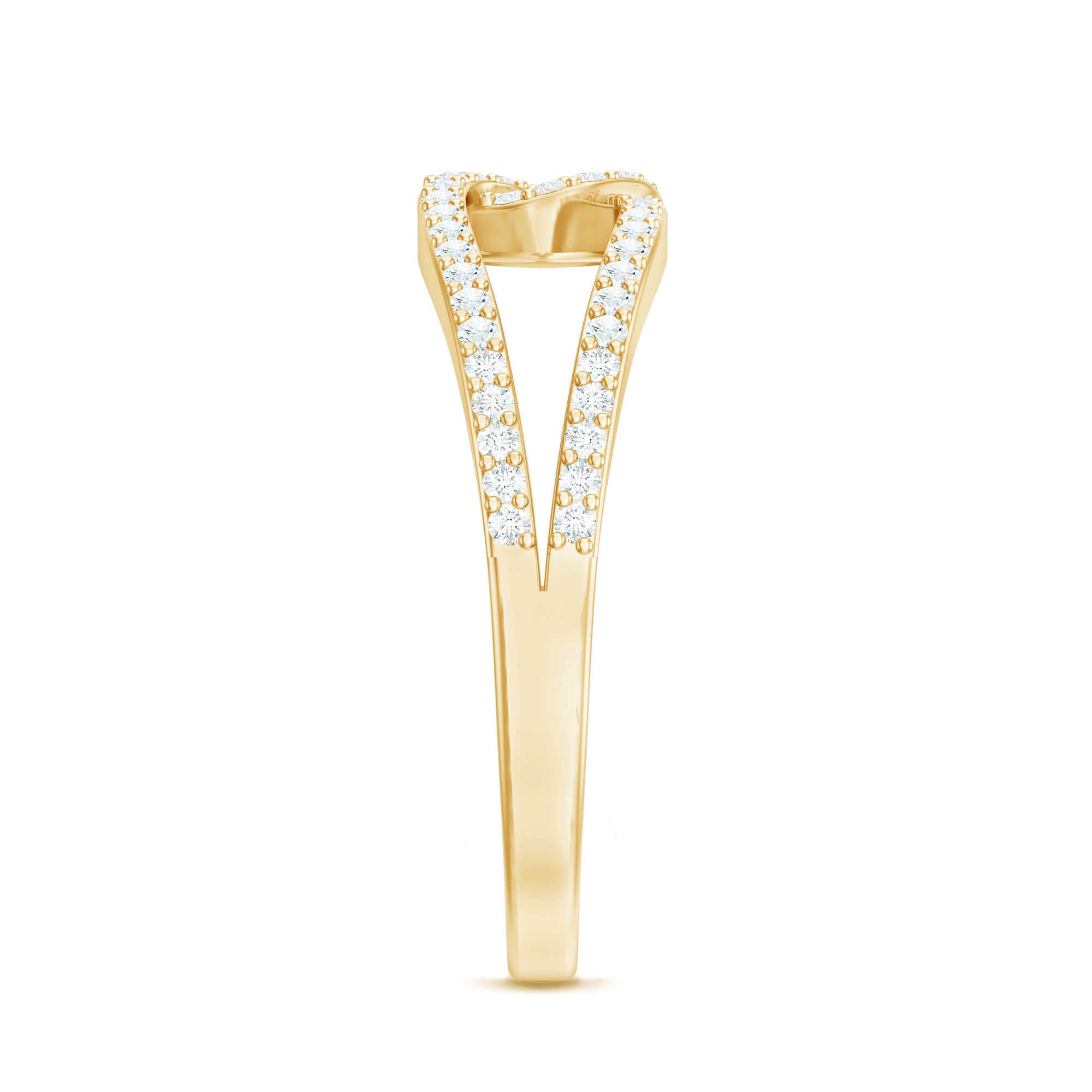 Brilliant Cut Lab Created Diamond Knot Anniversary Ring for Her Lab - ( EF-VS ) - Rosec Jewels