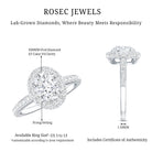 Certified 6X8 mm Lab Grown Diamond Oval Shape Engagement Ring Lab - ( EF-VS ) - Rosec Jewels