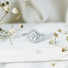 Certified 6X8 mm Lab Grown Diamond Oval Shape Engagement Ring Lab - ( EF-VS ) - Rosec Jewels