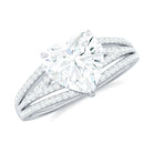 Rosec Jewels-2 Carat Lab Created Diamond Heart Engagement Ring