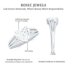 Rosec Jewels-2 Carat Lab Created Diamond Heart Engagement Ring