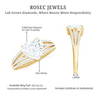 Rosec Jewels-2 Carat Lab Created Diamond Heart Engagement Ring