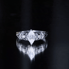 Marquise Cut Lab Grown Diamond Solitaire Filigree Engagement Ring Lab - ( EF-VS ) - Rosec Jewels