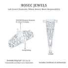 Rosec Jewels-Marquise Cut Lab Grown Diamond Solitaire Filigree Engagement Ring