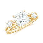 Rosec Jewels-Princess Cut Lab Grown Diamond Double Band Ring