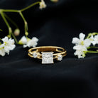 Rosec Jewels-Princess Cut Lab Grown Diamond Double Band Ring