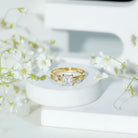 Rosec Jewels-Princess Cut Lab Grown Diamond Double Band Ring