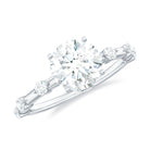 Rosec Jewels-Round Brilliant Cut Lab Grown Diamond Traditional Engagement Ring