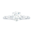 Rosec Jewels-Round Brilliant Cut Lab Grown Diamond Traditional Engagement Ring