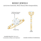 Rosec Jewels-Round Brilliant Cut Lab Grown Diamond Traditional Engagement Ring