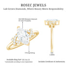 Rosec Jewels-Lab Grown Diamond 5X10 MM Marquise Engagement Ring