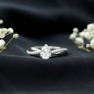 Rosec Jewels-Pear Cut Diamond Classic Engagement Ring