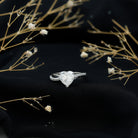 Rosec Jewels-Lab Grown Diamond Heart Engagement Ring With Bypass Details