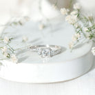 Certified Lab Grown Diamond Promise Engagement Ring Lab - ( EF-VS ) - Rosec Jewels