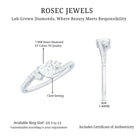 Rosec Jewels-Lab Diamond Bypass Heart Engagement Ring