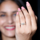 Rosec Jewels-Lab Diamond Bypass Heart Engagement Ring