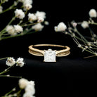 Rosec Jewels-Lab Grown Diamond Engraved Solitaire Engagement Ring in Claw Set