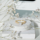 Rosec Jewels-Lab Grown Diamond Engraved Solitaire Engagement Ring in Claw Set