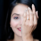 Rosec Jewels-Lab Grown Diamond Engraved Solitaire Engagement Ring in Claw Set