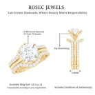Rosec Jewels-Lab Created Diamond Engagement Ring with Ring Guard