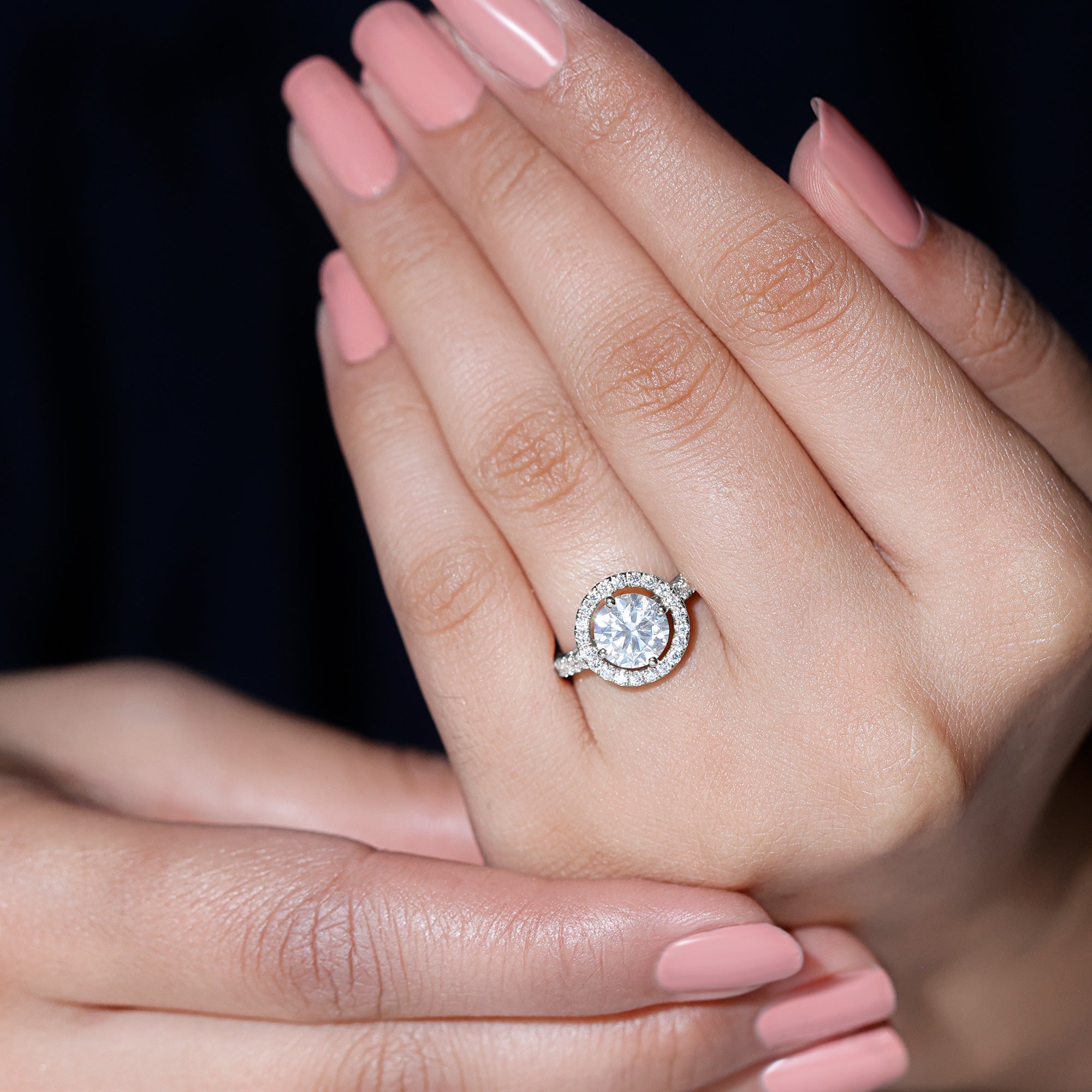 Rosec Jewels-2 Carat Ethical Diamond Circle Engagement Ring