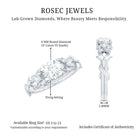 Rosec Jewels-Certified 1 Ct Lab Grown Diamond Nature Engagement Ring
