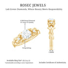 Rosec Jewels-Certified 1 Ct Lab Grown Diamond Nature Engagement Ring