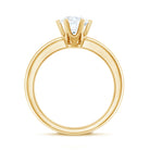 Brilliant Cut Lab Grown Diamond Solitaire Engagement Ring With 6 Prongs Lab - ( EF-VS ) - Rosec Jewels