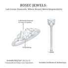 Rosec Jewels-Certified 6 MM Round Diamond Promise Engagement Ring For Her
