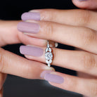 Rosec Jewels-Certified 6 MM Round Diamond Promise Engagement Ring For Her