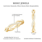 Rosec Jewels-Lab Grown Diamond Braided Wedding Ring For Women
