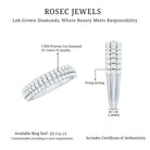 Rosec Jewels-Half Eternity Lab Grown Diamond Wedding Band