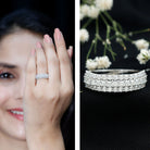 Rosec Jewels-Half Eternity Lab Grown Diamond Wedding Band