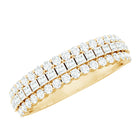Rosec Jewels-Half Eternity Lab Grown Diamond Wedding Band