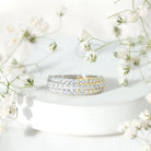 Rosec Jewels-Half Eternity Lab Grown Diamond Wedding Band