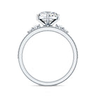 1.2 Carat Certified Lab Grown Diamond Heart Bridal Ring Set Lab - ( EF-VS ) - Rosec Jewels