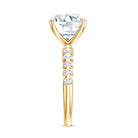 Rosec Jewels-5 Carat Cushion Cut Lab Diamond Huge Engagement Ring with IGI Certificate