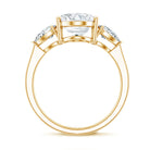 Rosec Jewels-3 Carat Oval Lab Created Diamond Engagement Ring with IGI Certificate