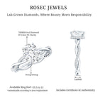 Rosec Jewels-IGI Certified 2 Carat Lab Grown Diamond Oval Hidden Halo Engagement Ring with Braided Band