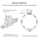 Rosec Jewels-IGI Certified Oval Shape Lab Grown Diamond Infinity Band Engagement Ring 3 Carat