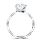 Rosec Jewels-IGI Certified 4 Carat Oval Lab Grown Diamond Huge Engagement Ring with Braided Band