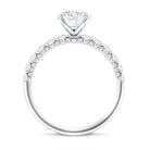 Rosec Jewels-Oval 2 Carat Lab Grown Diamond Solitaire Engagement Ring IGI Certified