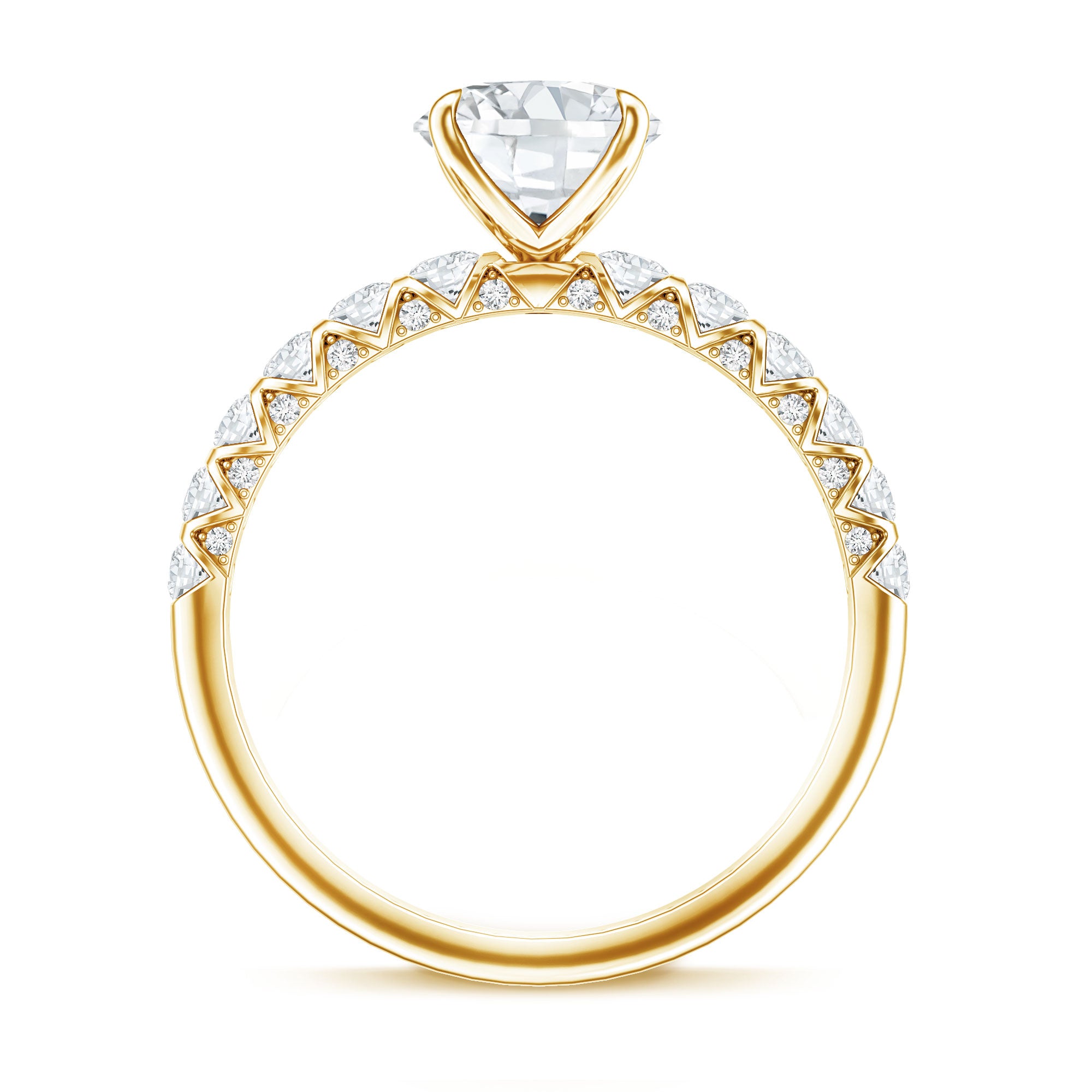Rosec Jewels-Oval 2 Carat Lab Grown Diamond Solitaire Engagement Ring IGI Certified